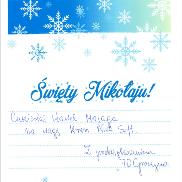 Kochany Mikołaju - Wolontariat w DPS